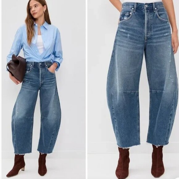 Citizens of Humanity Womens Horseshoe Jeans Magnolia Barrel Jean Size 27 - Picture 1 of 8